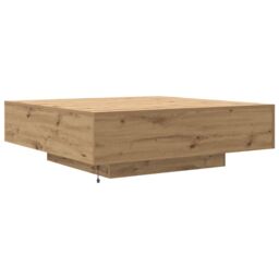 Berkfield Home Coffee Table Artisan oak Engineered wood 100 x 100 x 31 cm in Brown - thumbnail 8