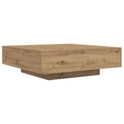 Berkfield Home Coffee Table Artisan oak Engineered wood 100 x 100 x 31 cm in Brown - thumbnail 5