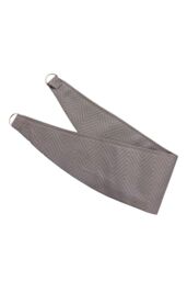 Homescapes Herringbone Curtain Tie Back Pair in Grey - thumbnail 2