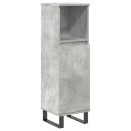 Berkfield Home 3 Piece Bathroom Furniture Set Concrete Grey Engineered Wood - thumbnail 6