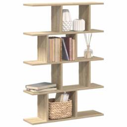 Berkfield Home Wall Cube Shelf 12 Compartments Sonoma Oak Engineered Wood in Light Brown - thumbnail 2