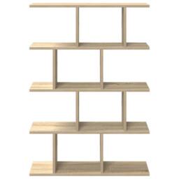 Berkfield Home Wall Cube Shelf 12 Compartments Sonoma Oak Engineered Wood in Light Brown - thumbnail 4