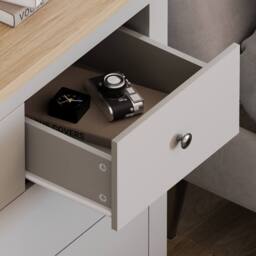 HD Designs Arlington 3+2 Drawer Chest Of Drawers Storage Bedroom Furniture in Grey - thumbnail 4