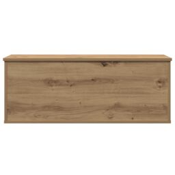 Berkfield Home Storage Box in Artisan Oak - 90x35x35 cm, Made from Engineered Wood in Brown - Size: 90 x 35 x 35 cm - thumbnail 6