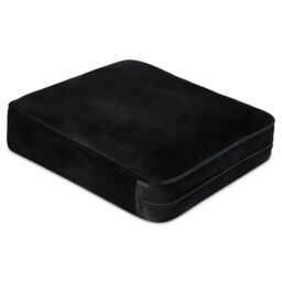 Bravich LTD Chesterfield Scroll Arm Velvet Sofa Buttoned Back Living Room Settee in Black - Size: 2 Seater - thumbnail 4