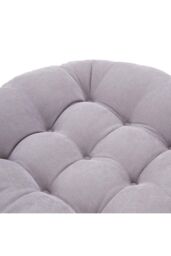 H&O Direct 50Cm Dia Round Corduroy Tatami Seat Cushion in Grey - thumbnail 5