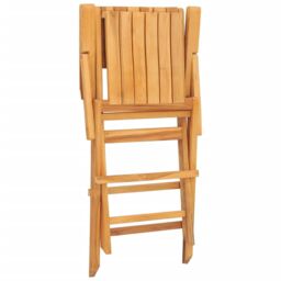 Berkfield Home Folding Garden Chairs 2 pcs 55x61x90 cm Solid Wood Teak in Brown - Size: 55 x 61 x 90 cm - thumbnail 6