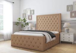 Comfort Beds Winchester Bed Frame in Beige - Size: Double - thumbnail 2