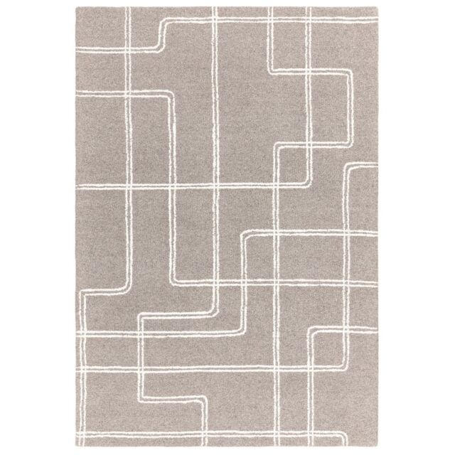 The Rug Shop UK Wool Grey Modern Easy to clean Area Rug - Size: 200 cm x 290 cm - image 1