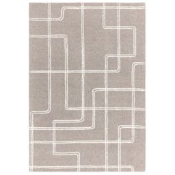 The Rug Shop UK Wool Grey Modern Easy to clean Area Rug - Size: 200 cm x 290 cm - thumbnail 1