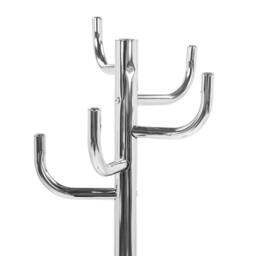 Wyld and Coco Silver Stainless Steel Freestanding Coat Stand W30 x H175cm - thumbnail 4