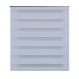 Berkfield Home Zebra Blind 40 x 100 cm White in Blue - thumbnail 2