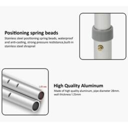 EONLION Non-slip Adjustable Round Bath & Shower Stool in White - thumbnail 5
