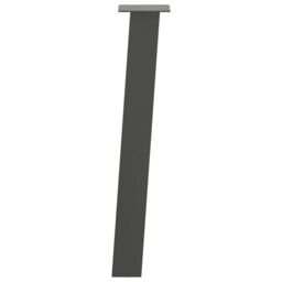 Berkfield Home Coffee Table Legs 4 pcs Anthracite 72 cm Steel in Black - thumbnail 5