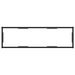 Berkfield Home Stylish Console Table Transparent 120x35x75 cm Tempered Glass in Clear - Size: 120 x 35 x 75 cm - thumbnail 4
