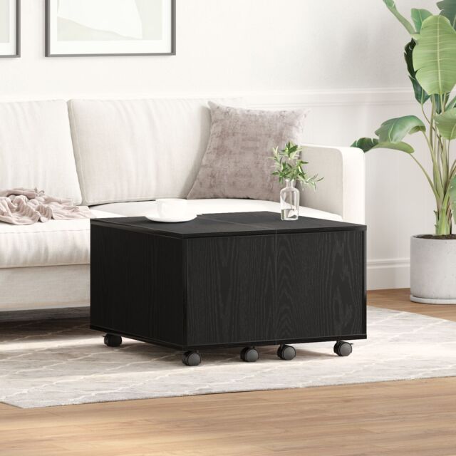 Berkfield Home Coffee Table - Black Oak, 60x60x38 cm, Made of Engineered Wood - Size: 60 x 60 x 38 cm - image 1