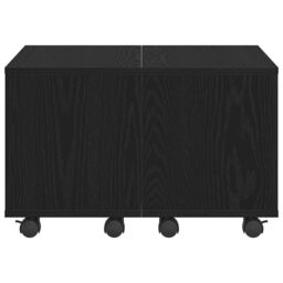 Berkfield Home Coffee Table - Black Oak, 60x60x38 cm, Made of Engineered Wood - Size: 60 x 60 x 38 cm - thumbnail 6