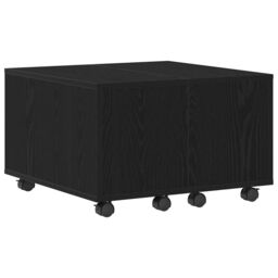 Berkfield Home Coffee Table - Black Oak, 60x60x38 cm, Made of Engineered Wood - Size: 60 x 60 x 38 cm - thumbnail 5