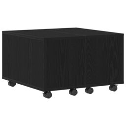 Berkfield Home Coffee Table - Black Oak, 60x60x38 cm, Made of Engineered Wood - Size: 60 x 60 x 38 cm - thumbnail 2