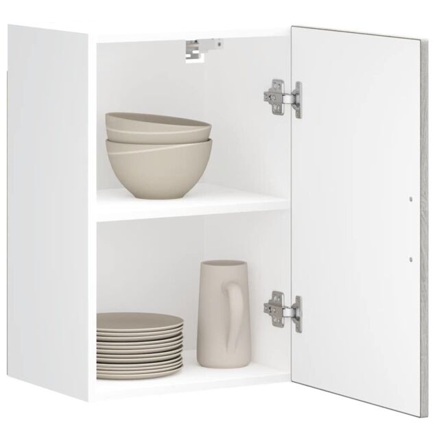 Berkfield Home Kitchen Wall Cabinet¬†Porto Grey Sonoma Engineered Wood - image 1