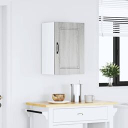 Berkfield Home Kitchen Wall Cabinet¬†Porto Grey Sonoma Engineered Wood - thumbnail 3