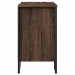 Berkfield Home Bathroom Sink Cabinet Brown Oak 60x35x60 cm Engineered Wood - Size: 60 x 35 x 60 cm - thumbnail 5