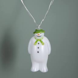 Samuel Alexander 1.8m Battery Powered The Snowman Christmas String Lights with 10 Ice White LEDs - thumbnail 6