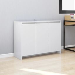 Berkfield Home Sideboard White 102x33x75 cm Engineered Wood - Size: 102 x 33 x 75 cm - thumbnail 1