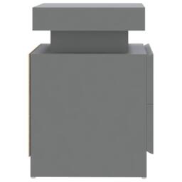 Berkfield Home Bedside Cabinet Grey 45x35x52 cm Engineered Wood - Size: 45 x 35 x 52 cm - thumbnail 5