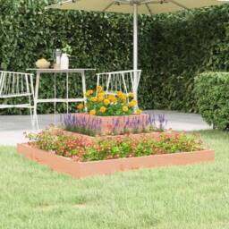 Berkfield Home Planter 80x80x27 cm Solid Wood Douglas in Light Tan - Size: 80 x 80 x 27 cm - thumbnail 2
