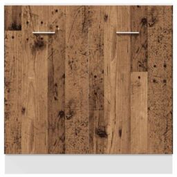 Berkfield Home Sink Bottom Cabinet Lyon Old Wood 80x46x81.5 cm Engineered Wood in Brown - thumbnail 5
