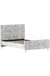Home Discount Vida Designs Valentina Double Bed Frame Velvet Fabric UKFR Storage in Silver - thumbnail 6
