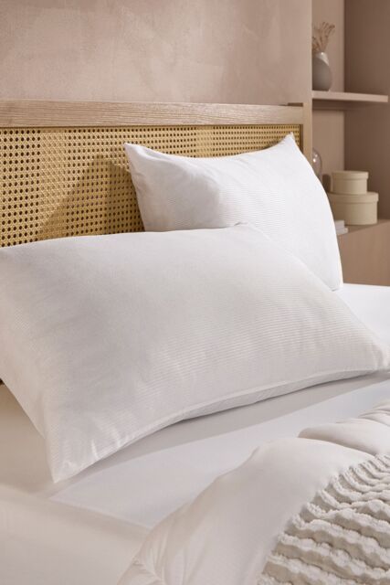 Snuggledown 2 Pack Hotel Medium Support Back Sleeper Pillow in White - image 1