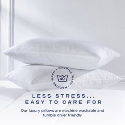 Snuggledown 2 Pack Hotel Medium Support Back Sleeper Pillow in White - thumbnail 7