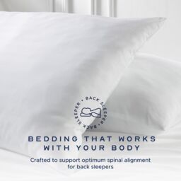 Snuggledown 2 Pack Hotel Medium Support Back Sleeper Pillow in White - thumbnail 3