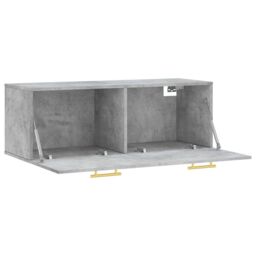 Berkfield Home Wall Cabinet Concrete Grey 100x36.5x35 cm Engineered Wood - thumbnail 6
