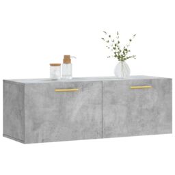 Berkfield Home Wall Cabinet Concrete Grey 100x36.5x35 cm Engineered Wood - thumbnail 3