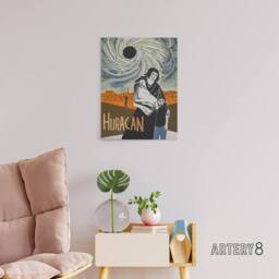 "Artery8 Cortes Huracan Movie Joey Room Friends Canvas Wall Art Print - Size: W18"" x H24""" - thumbnail 3
