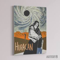 "Artery8 Cortes Huracan Movie Joey Room Friends Canvas Wall Art Print - Size: W18"" x H24""" - thumbnail 2