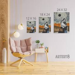 "Artery8 Cortes Huracan Movie Joey Room Friends Canvas Wall Art Print - Size: W18"" x H24""" - thumbnail 4
