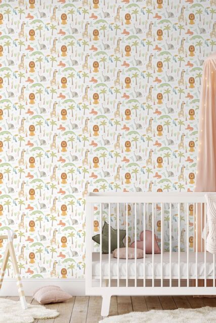 Hoopla Walls Safari Boogie 10m Matt Wallpaper in Natural - image 1