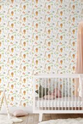 Hoopla Walls Safari Boogie 10m Matt Wallpaper in Natural - thumbnail 1