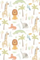 Hoopla Walls Safari Boogie 10m Matt Wallpaper in Natural - thumbnail 2