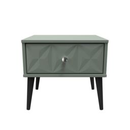 Ready Assembled 2 U Toledo 1 Drawer Side Table (Ready Assembled) in Pale Green
