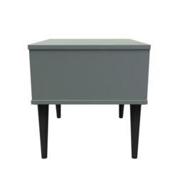 Ready Assembled 2 U Toledo 1 Drawer Side Table (Ready Assembled) in Pale Green - thumbnail 2