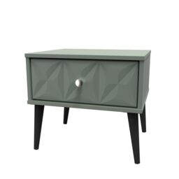 Ready Assembled 2 U Toledo 1 Drawer Side Table (Ready Assembled) in Pale Green - thumbnail 3