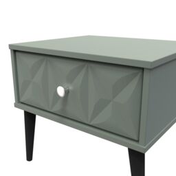 Ready Assembled 2 U Toledo 1 Drawer Side Table (Ready Assembled) in Pale Green - thumbnail 4