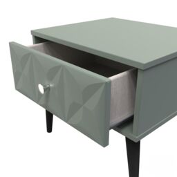 Ready Assembled 2 U Toledo 1 Drawer Side Table (Ready Assembled) in Pale Green - thumbnail 5