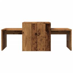 Berkfield Home Coffee Table Old Wood 100x48x40 cm Engineered Wood in Brown - Size: 100 x 48 x 40 cm - thumbnail 4