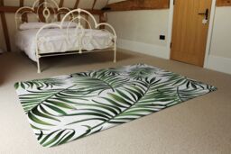 Benjamin Tate Design Palm Leaves Rug in Natural - Size: Large - thumbnail 3